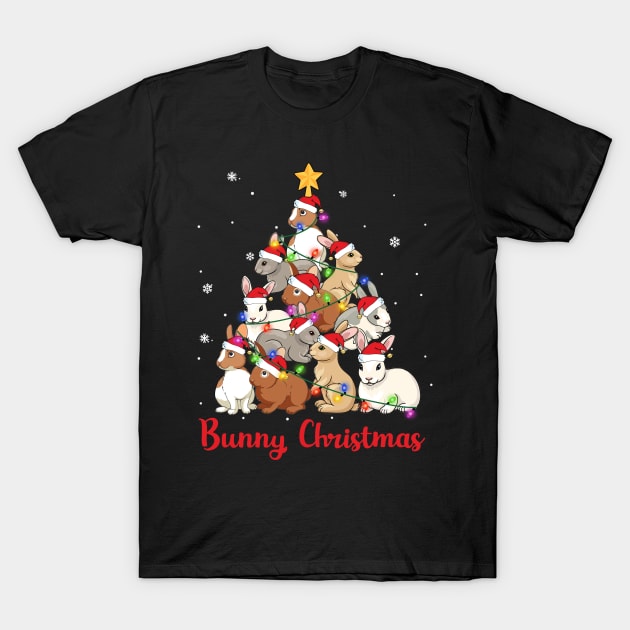 Bunny Christmas Cute Bunny Xmas T-Shirt by Dunnhlpp